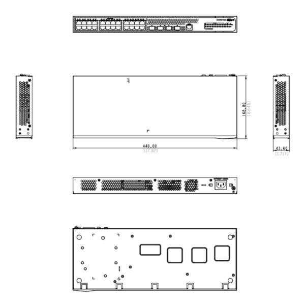 Switch 24 puertos Gigabit + 4 SFP 100Mbps/1Gbps Manejable Layer2 - Imagen 3