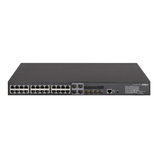 Switch PoE 24 puertos Gigabit + 4 Combo Gigabit SFP/SFP+ 10Gbps 370W Manejable Layer3 - Imagen 4