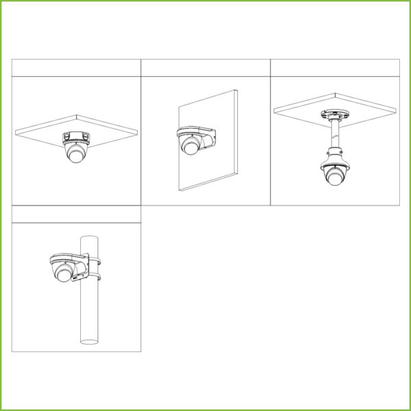 MiniDomo HDCVI 4EN1 2M 1080P FULL COLOR 2.0 WDR Starlight LED40m 2.8mm IP67 MIC - Imagen 3