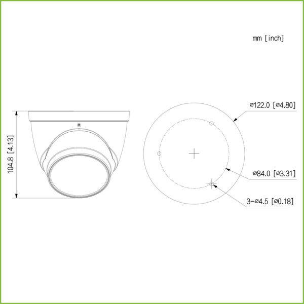 MiniDomo HDCVI 4EN1 2M 1080P FULL COLOR 2.0 WDR Starlight LED40m 2.7-13.5mm IP67 MIC - Imagen 2
