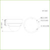 Domo HDCVI 4EN1 2M 1080P WDR Starlight IR40m 2.8mm IP67 IK10 MIC AUDIO - Imagen 3