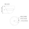 Domo HDCVI 4EN1 2M 1080P FULL COLOR WDR Iluminación Dual LED40m/IR40m 2.8mm IP67 IK10 MIC - Imagen 2