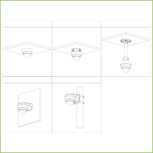 Domo HDCVI 4EN1 2M 1080P WDR Starlight+ IR60m 2.7-13.5 VFM IP67 IK10 MIC - Imagen 4