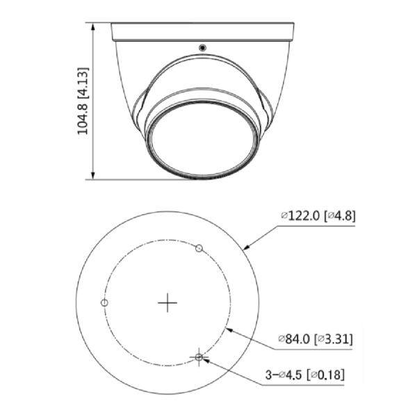 MiniDomo HDCVI 4EN1 2M 1080P WDR Starlight IR60m 2.7-13.5mm IP67 AUDIO MIC - Imagen 2