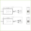 Kit Conversor UTP Vídeo+Alimentación Larga Distancia para HDCVI/TVI/AHD hasta 4MP con RJ45 (2 uds) - Imagen 2