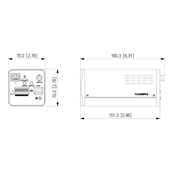 Tubular IP H265 4M DN SMART WDR Starlight 32x PoE AUDIO E/S AI - Imagen 3