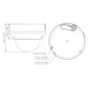 Domo IP H265 4M WDR Deeplight IR50m 2.8mm IK10 IP67 ePoE SD AUDIO MIC E/S AI - Imagen 3
