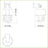 Cámara PT IP 2M H265 dWDR IR30m 4mm Starlight IVS SMD IP66 PoE AUDIO MIC AI - Imagen 3