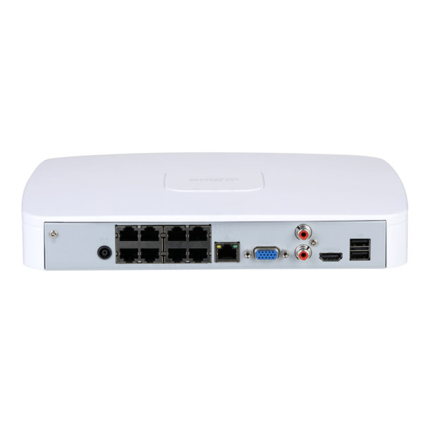 NVR 8ch 256Mbps H265 HDMI 8PoE 1HDD AI - Imagen 2