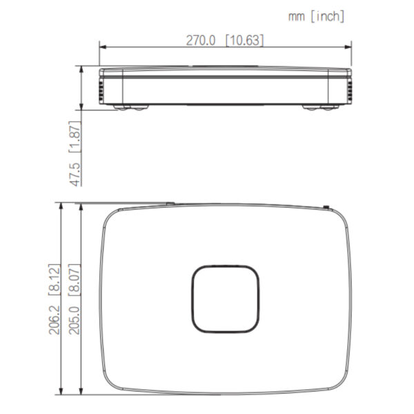 NVR 8ch 256Mbps H265 HDMI 8PoE 1HDD AI - Imagen 3