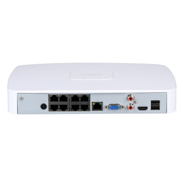 NVR 8ch 160Mbps 4K H265 HDMI 8PoE 1HDD - Imagen 2