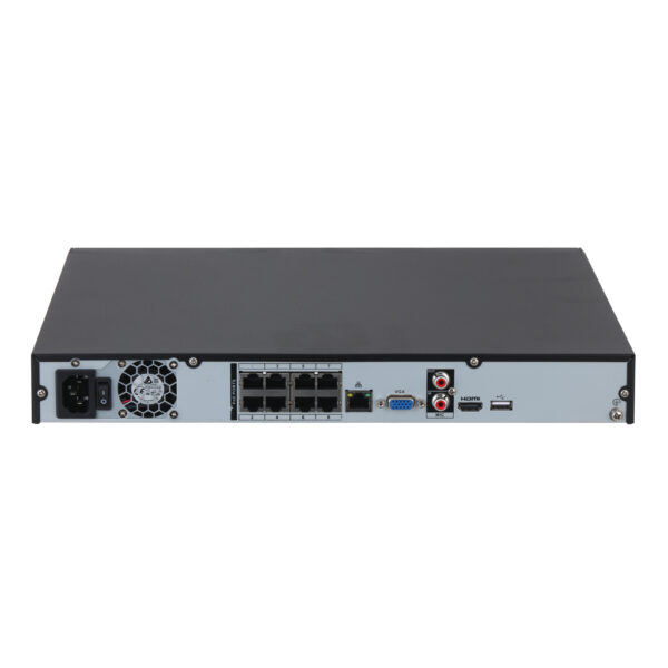 NVR 8ch 160Mbps 4K H265 HDMI 8PoE 2HDD E/S - Imagen 3
