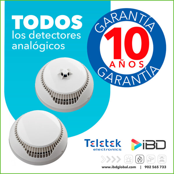 Detector analógico térmico. Requiere base B124 no incluida - Imagen 3