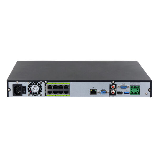 NVR 8ch 384Mbps H265 HDMI 8PoE 2HDD E/S AI - Imagen 3