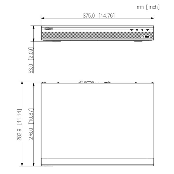 NVR 16ch 144Mbps H265 HDMI 2HDD - Imagen 3