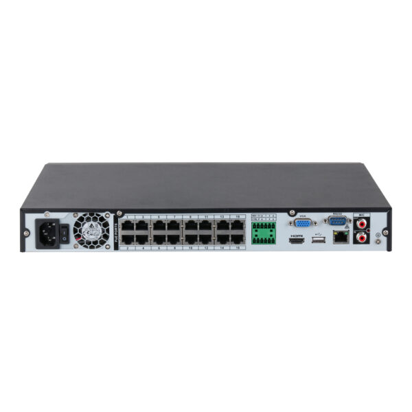 NVR 16ch 144Mbps H265 HDMI 16PoE 2HDD E/S AI - Imagen 3
