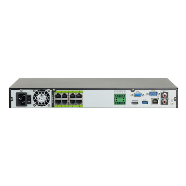NVR 16ch 320Mbps H265 HDMI 8PoE (8ePoE/EoC) 2HDD E/S AI - Imagen 2