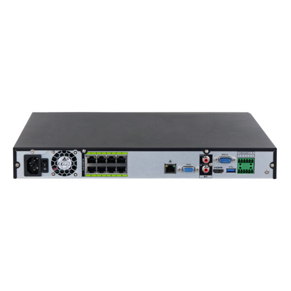 NVR 16ch 384Mbps H265 HDMI 8PoE 2HDD E/S AI - Imagen 3