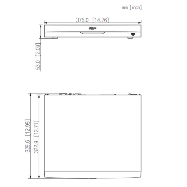 NVR 16ch 384Mbps H265 HDMI 8PoE 2HDD E/S AI - Imagen 4
