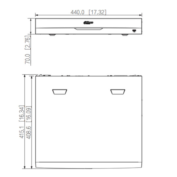 NVR 16ch 384Mbps H265 2xHDMI 4HDD E/S AI - Imagen 4