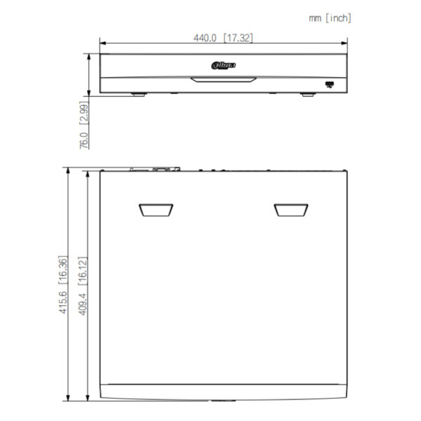 NVR 24ch 384Mbps H265 2xHDMI 24PoE 4HDD E/S AI - Imagen 3