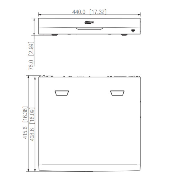 NVR 32ch 384Mbps H265 2xHDMI 4HDD E/S AI - Imagen 4