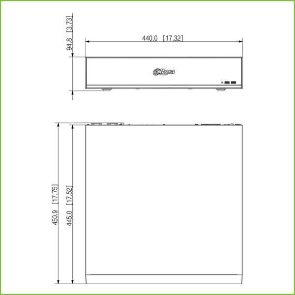NVR 32ch 320Mbps 4K H265 2xHDMI 8HDD E/S RAID 0/1/5/10 AI - Imagen 3
