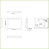 Monitor Android Interior 7" de Superficie para Videoportero IP WiFi Pantalla Táctil PoE SD 8E/1S Alarma Blanco - Imagen 2