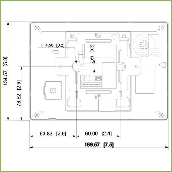 Monitor Android Interior 7" de Superficie para Videoportero IP WiFi Pantalla Táctil PoE SD 8E/1S Alarma Blanco - Imagen 3