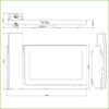 Monitor Interior 7" de Superficie para Videoportero IP Pantalla Táctil PoE SD 6E 1S Alarma Negro - Imagen 2