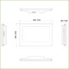 Monitor Interior 7" de Superficie para Videoportero IP Pantalla Táctil PoE SD 6E 1S Alarma Blanco - Imagen 2