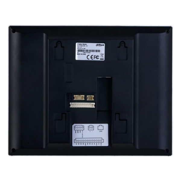 Monitor Interior 7" de Superficie para Videoportero IP WiFi PoE SD 6E 1S Alarma Negro con Cámara frontal - Imagen 2