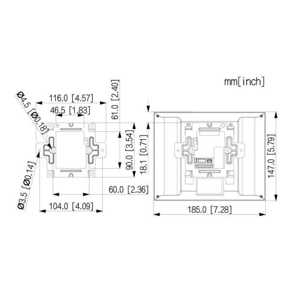 Monitor Interior 7" de Superficie para Videoportero IP Pantalla Táctil SD 6E 1S WiFi PoE - Imagen 3