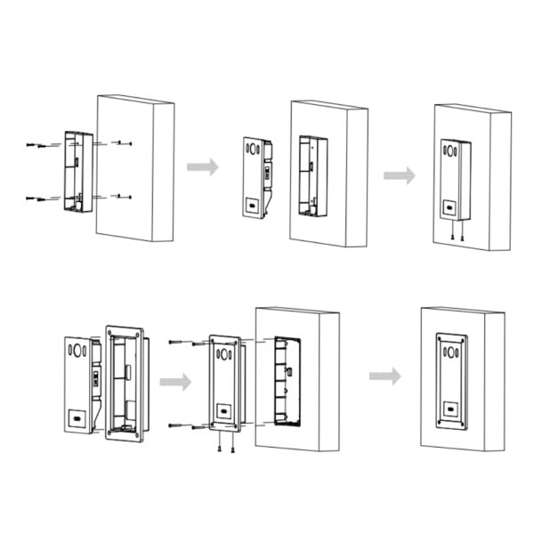 Estación Exterior de Videoportero IP 2-hilos con Cámara 2MP Mifare IK08 IP65 PoE - Imagen 3