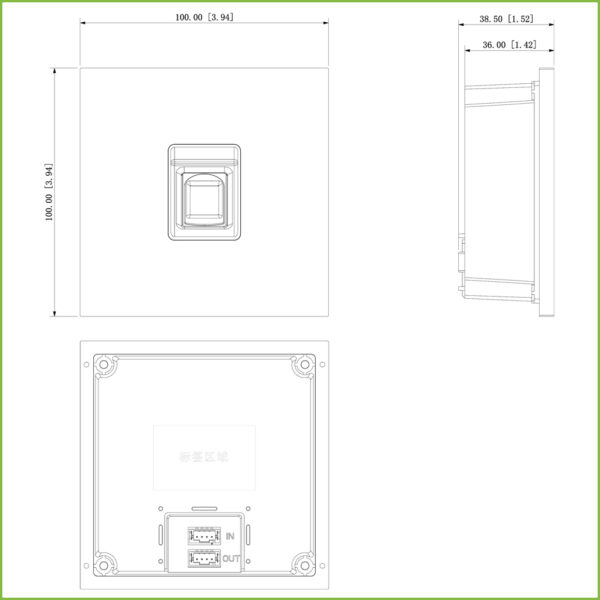 Estación Exterior Modular para Videoportero IP con Lector de huellas para Series VTO4202F-X - Imagen 2