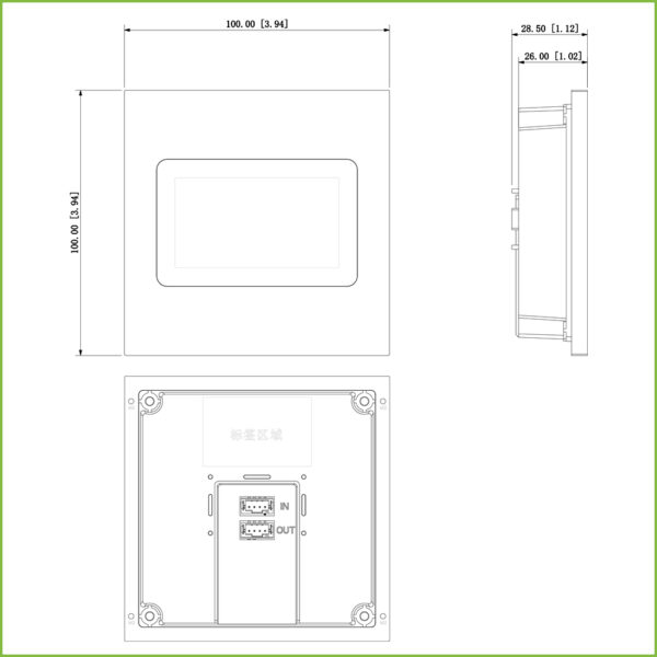Estación Exterior Modular para Videoportero IP con Pantalla 3" para Series VTO4202F-X - Imagen 2