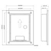 Caja de montaje para insertar para VTO220xF-P - Imagen 5