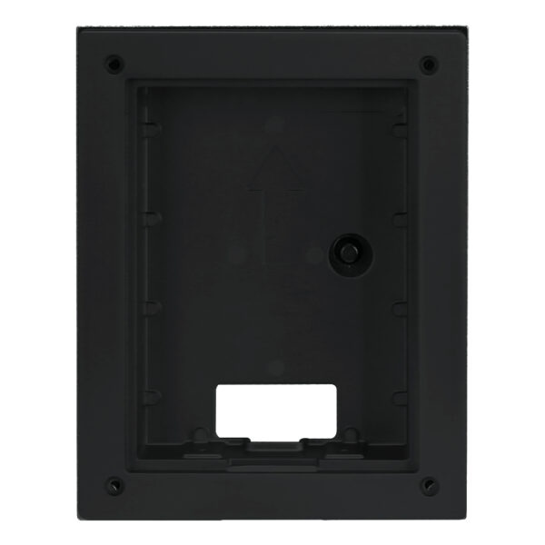 Caja de montaje para insertar para VTO220xF-P. Color negro