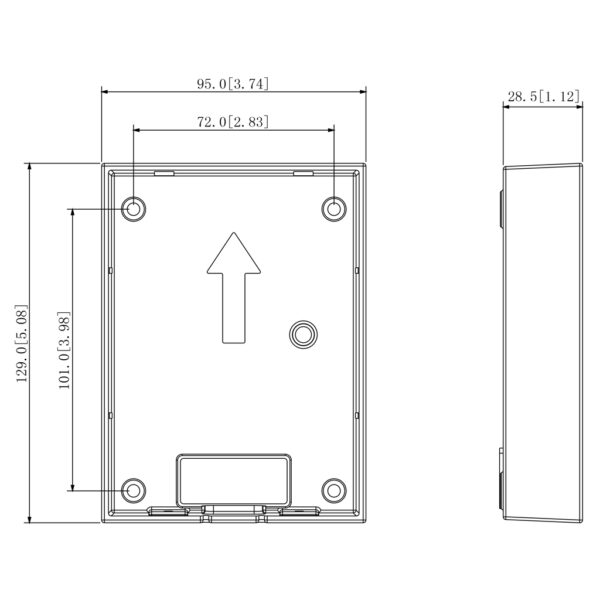 Caja de montaje en superficie para VTO220xF-P - Imagen 2