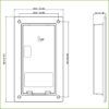 Caja de montaje para insertar para VTO322x1E-P / VTO622xE-P - Imagen 4