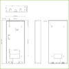 Caja de montaje en superficie para VTO322xE-P / VTO622xE-P - Imagen 2