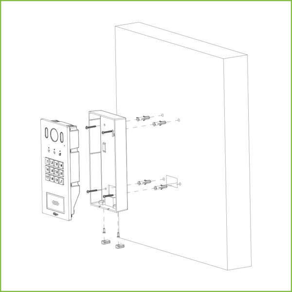 Caja de montaje en superficie para VTO322xE-P / VTO622xE-P - Imagen 3