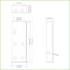 Caja de montaje para insertar para VTO75xxG / VTO65xxF(H)(H-D) - Imagen 2