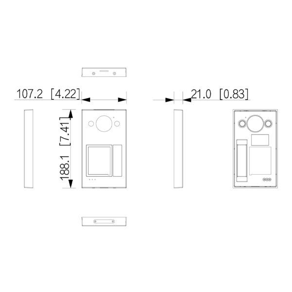 Accesorio de los videoporteros WiFi VTO33xxQ Series. Color Azul - Imagen 3