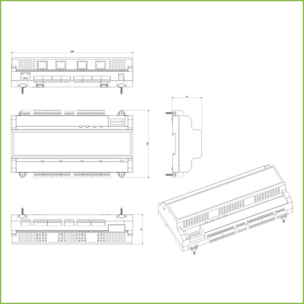 Módulo esclavo para control de acceso de cuatro puertas, especial para ASC2204C-H - Imagen 3