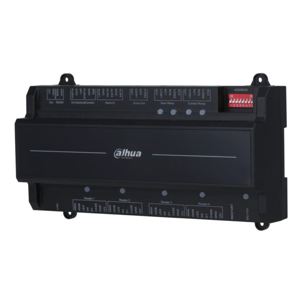 Controladora 2 Puertas / 2 Direcciones para Carril DIN IP Wiegand RS-485 - Imagen 2