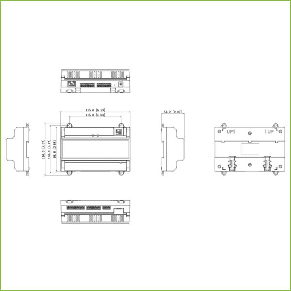 Controladora 2 Puertas / 1 Dirección para Carril DIN IP Wiegand RS-485 - Imagen 3