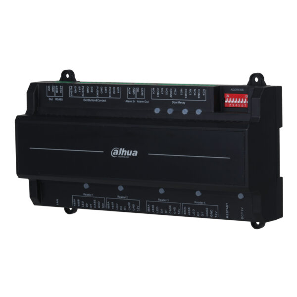 Controladora 4 Puertas / 1 Dirección para Carril DIN IP Wiegand RS-485 - Imagen 2