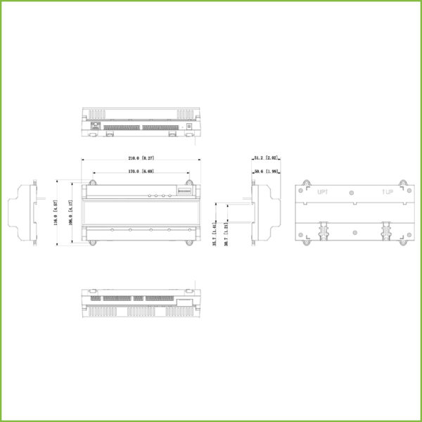 Controladora 4 Puertas / 1 Dirección para Carril DIN IP Wiegand RS-485 - Imagen 3