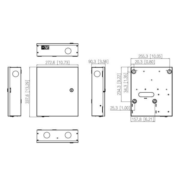 Controladora 2 Puertas / 2 Direcciones en Caja Metálica IP Wiegand RS-485 - Imagen 2